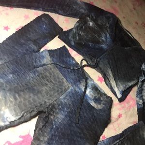 SEXY SYNTHETIC LEGGING OUTFIT! WITH CROP TOP ADJUSTABLE STRINGS!!